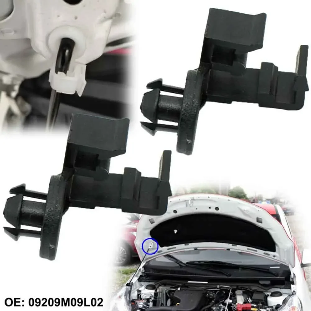 2x Clip de retención de palanca de capó de coche soporte de enlace pivotante para Suzuki Alto Splash Swift 09209M09L02 Clips accesorios interiores
