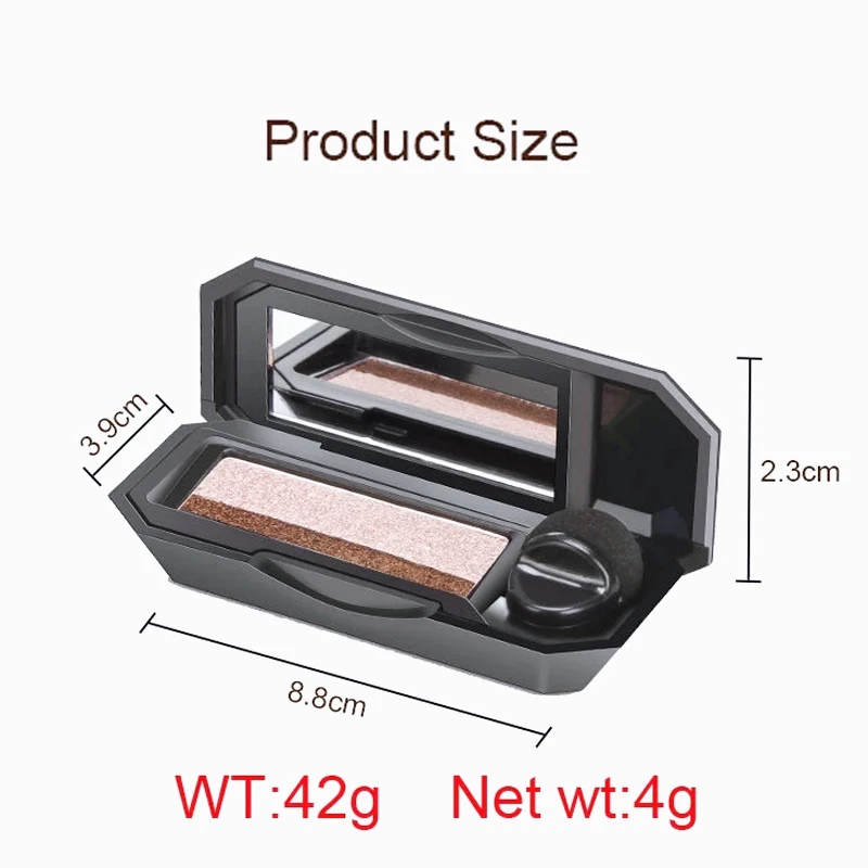 DNM Double Color Lazy Eyeshadow with Mirror Small Mushroom Head Eye Shadow Brush Women Waterproof Two-color Eye Makeup Cosmetics