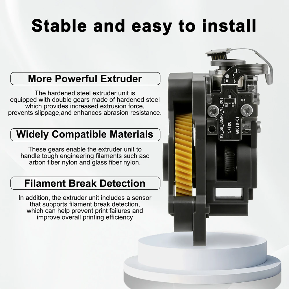 Für Bambu Lab X1C P1S P1P Extruder-Komponenten Gehärtetes Stahlgetriebe Leistungsstarker Extruder für Bambulab X1C 3D-Drucker Ersatzteil – Detail 7
