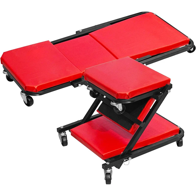 

Прочные наколенники Rolling Creeper с поворотными роликами на 360 градусов и лотком для инструментов, поворотными роликами. Удобные амортизирующие наколенники.