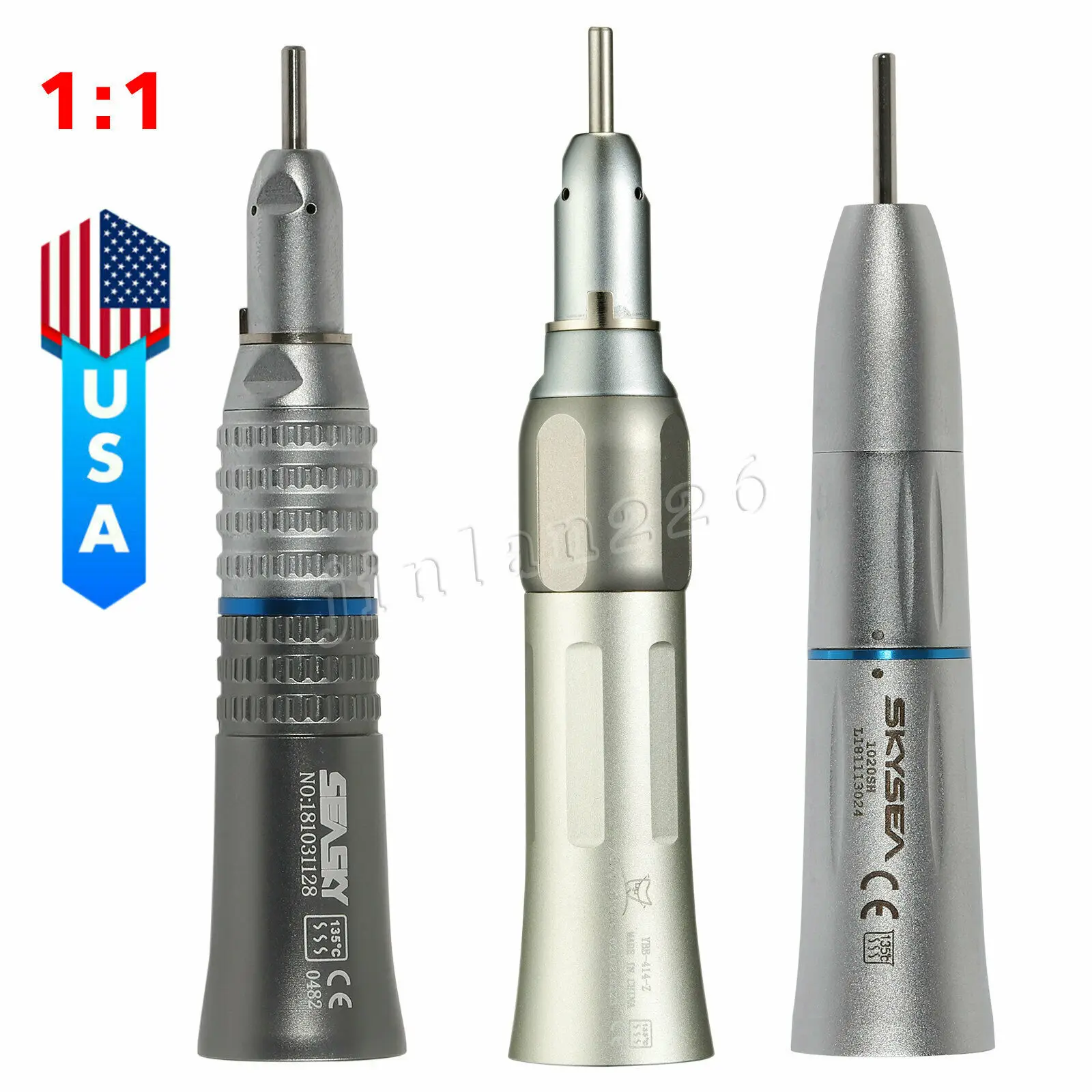 

NSK/Kavo Style Dental Low Speed Straight Nose Cone Handpiece External Internal Spray 1:1