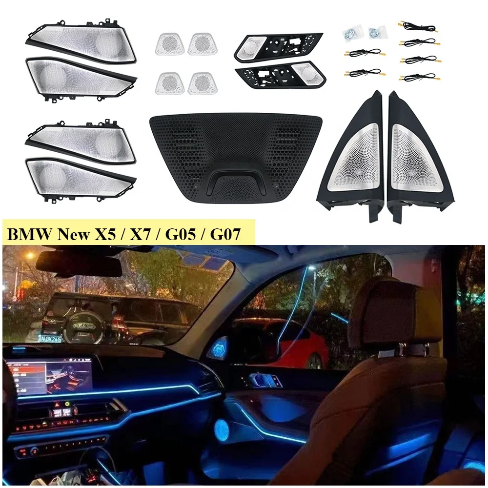 

STLFHigh QualityBMWs G05 X5 Colorful Tweeter Speaker Cover Decoration LED Audiso Cover Ambient Light for BMWs G07 X7 Series