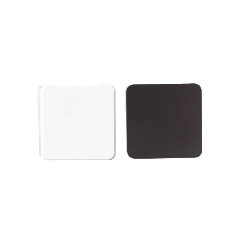 5pcs Creative DIY Handmade Refrigerator Magnet Self-adhesive Transparency Acrylic Fridge Magnet Square Round DIY Craft Set Home