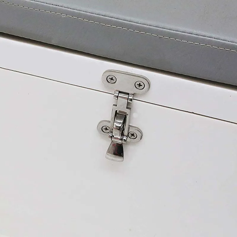 Cerradura de cubierta de barco de acero inoxidable de grado marino, accesorio de grillete para armario, pestillo antirruído, abrazadera de sujeción