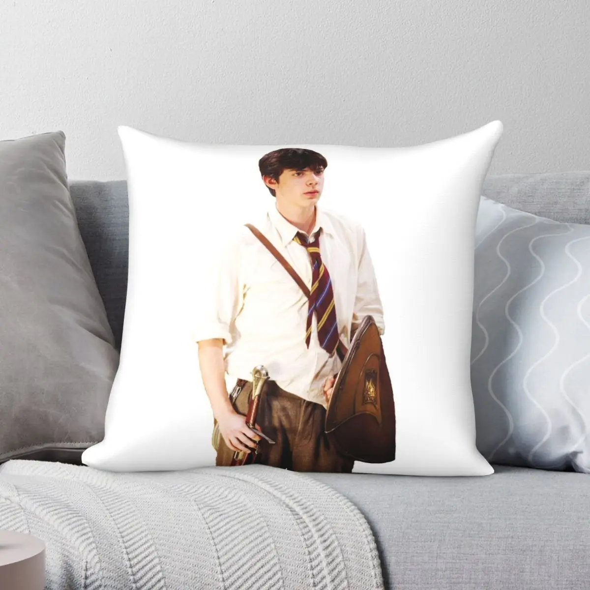 EDMUND PEVENSIE Narnia Pillowcase Polyester Linen Velvet Pattern Zip Decor Pillow Case Car Cushion Cover 18