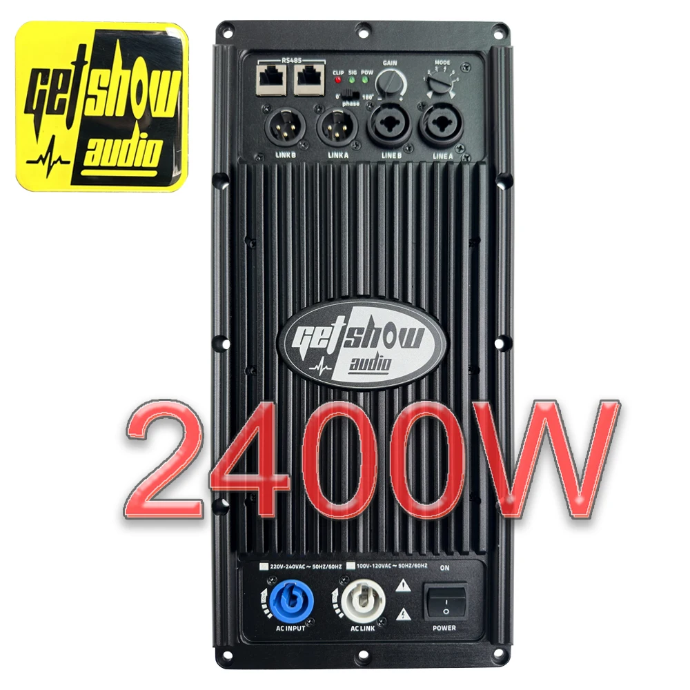 2400W Subwoofer Amplifier Module Professional Speaker Plate Amplifier Class D with DSP Audio Processor