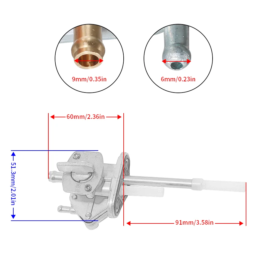 Motorcycle Gas Tank Fuel Petrol Petcock Valve Switch For Suzuki DRZ400 DR-Z400S Z400SM 44300-29F20 44300-29F21  Moto Accessories