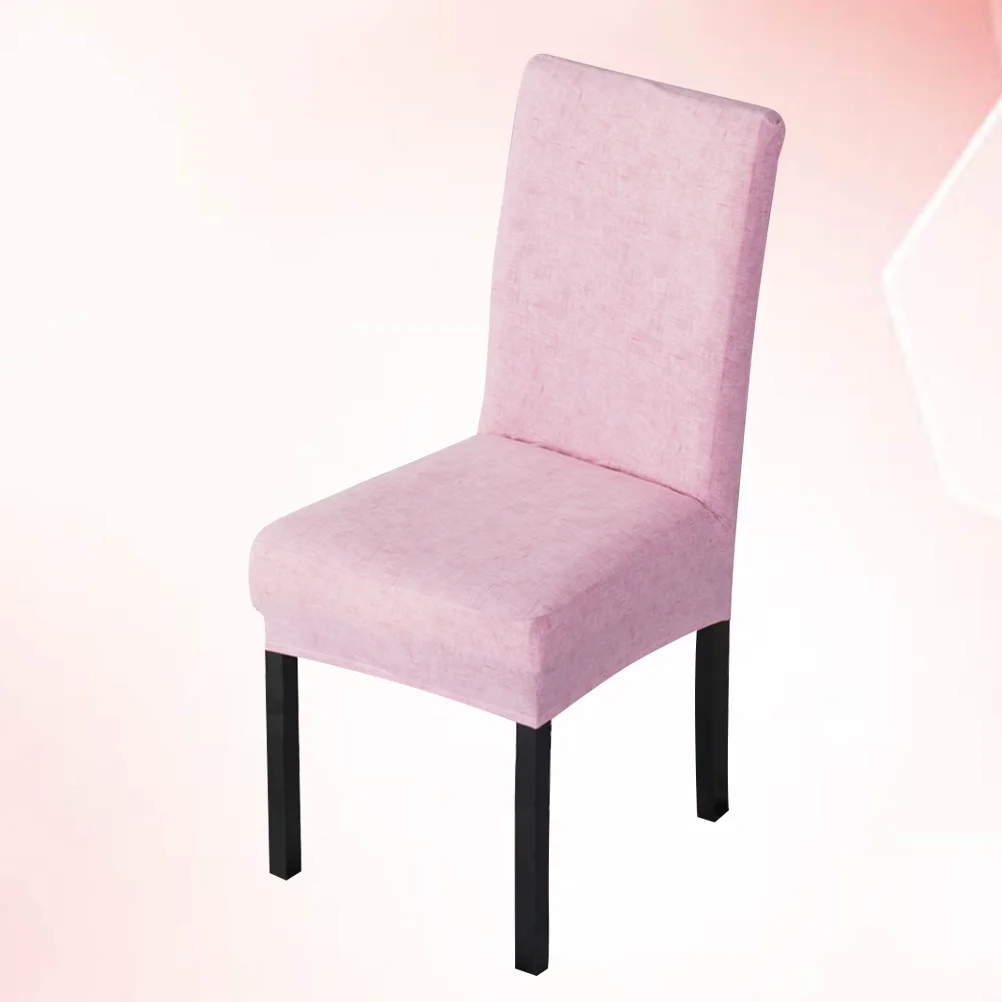 

1Pcs Elastic Chair Cover Spandex Polyester Strong Stretchy Seat Protector for Party Wedding Banquet Office Pink