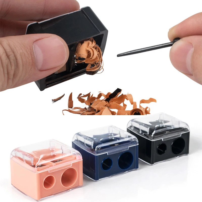 Pencil Sharpener For Kids Double Hole Design Professional Pencil Sharpener Manual Knife Sharpener Stationery School Supplies