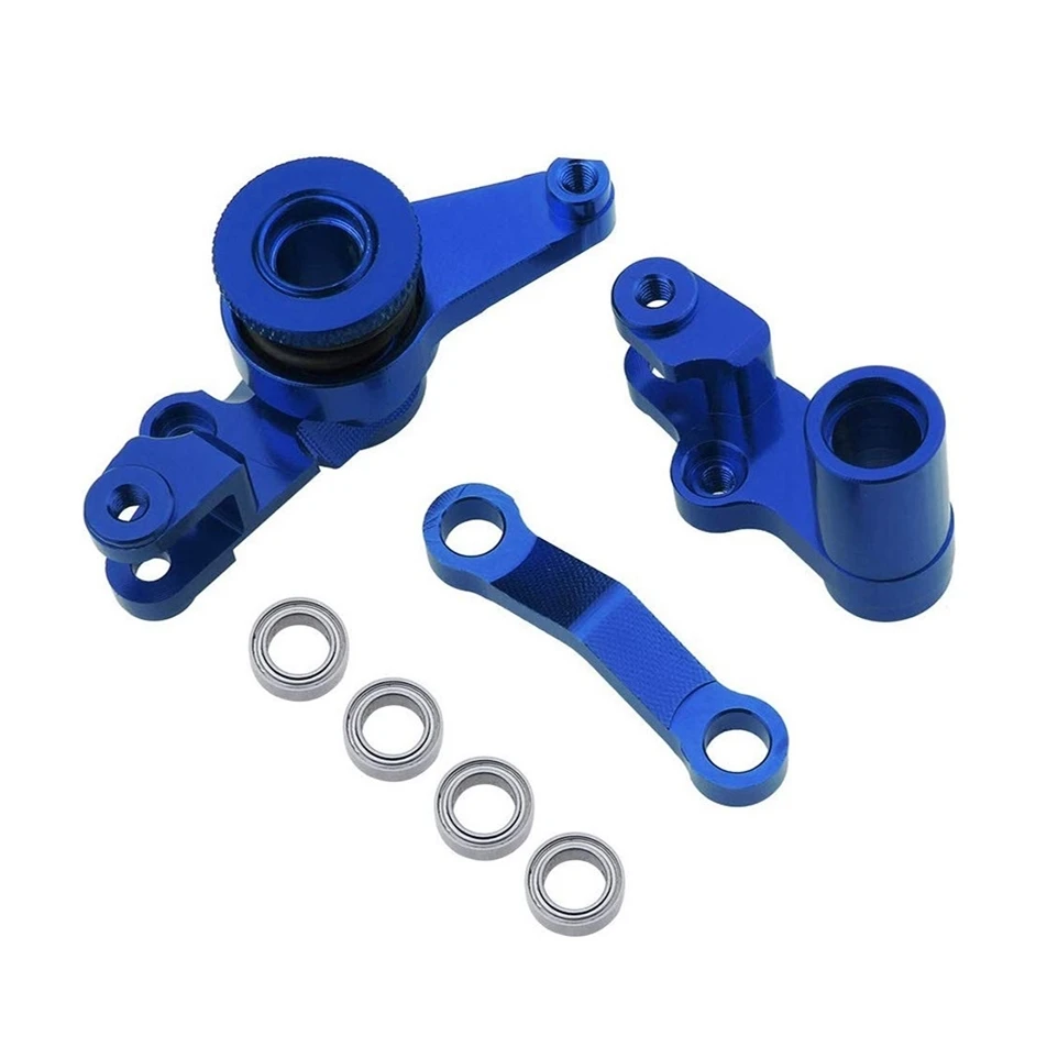 Metall-Lenkhebel und Drag-Link-Servo-Saver-Set 6845X für 1/10 Traxxas Slash Rustler Stamped Hoss 4X4 VXL Upgrade-Teile – Detail 3