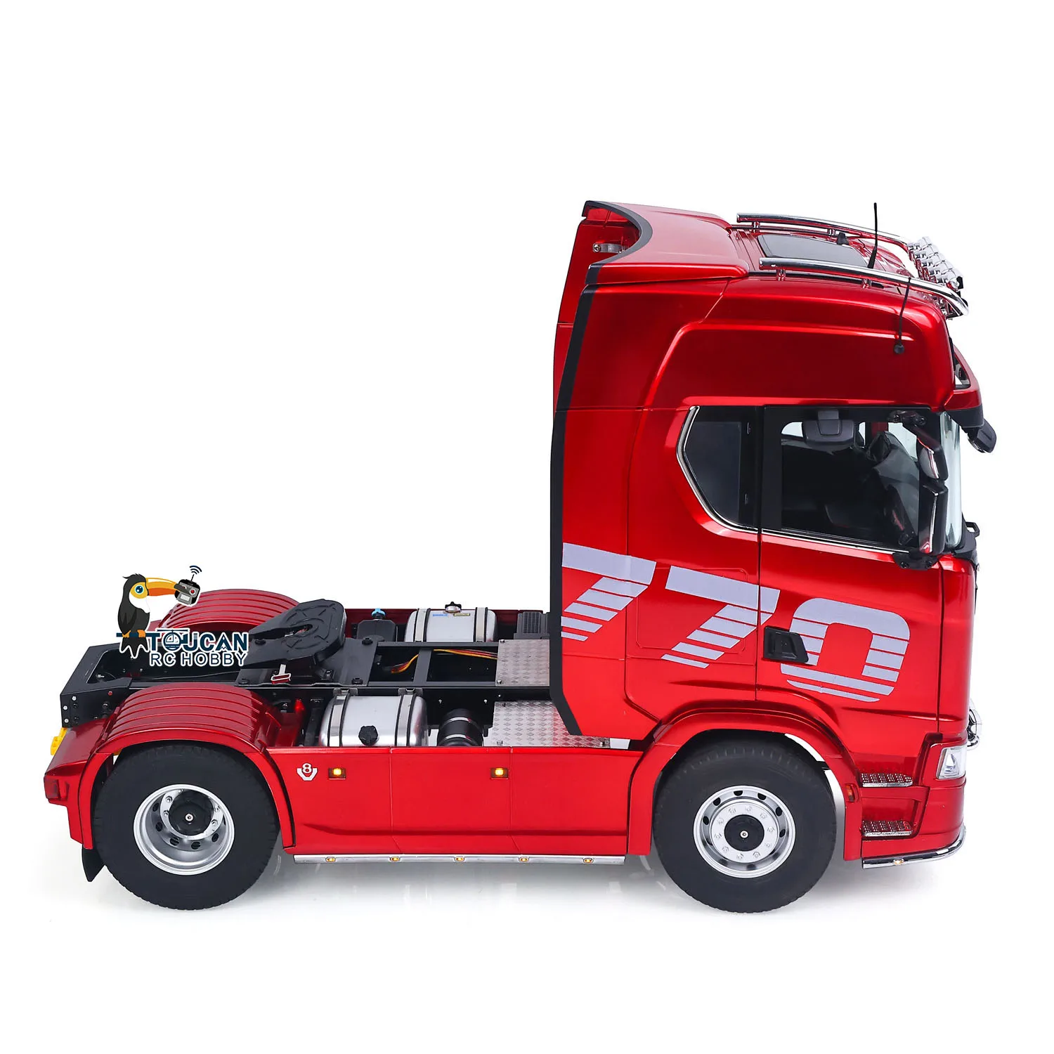 

Toy 1:14 KABOLITE K770S 4*2 Metal RC Tractor Truck Radio Control Cars Trucks 2 Speed Light Sound Construction Vehicle Model Gift