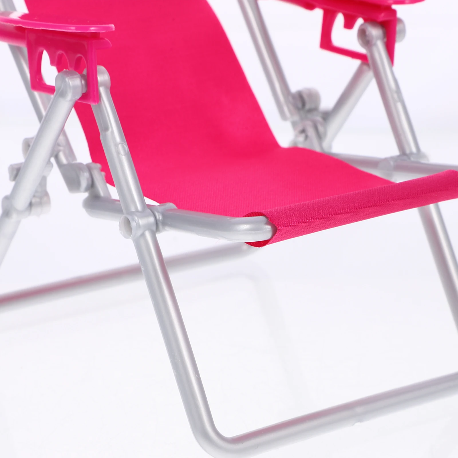 

1PC Simulation Beach Chair Mini Wooden Folding Deck Chair for Dollhouse Home Office Decoration Gift Furniture