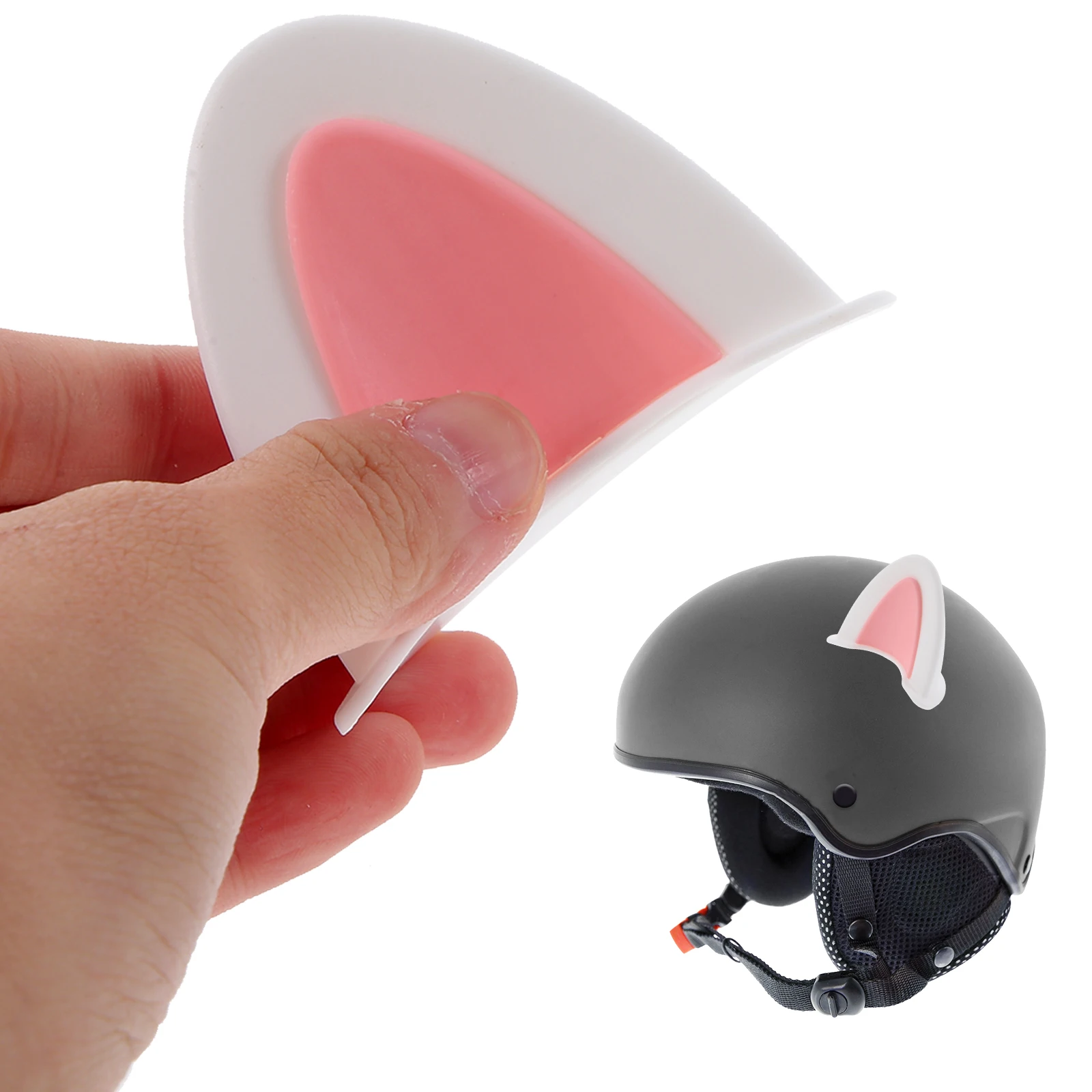 

3 Pairs Cat Ears Accessories Kitten Decor for Scooter Motorbike ABS Durable Cute Bright Color Installation Motorcycle