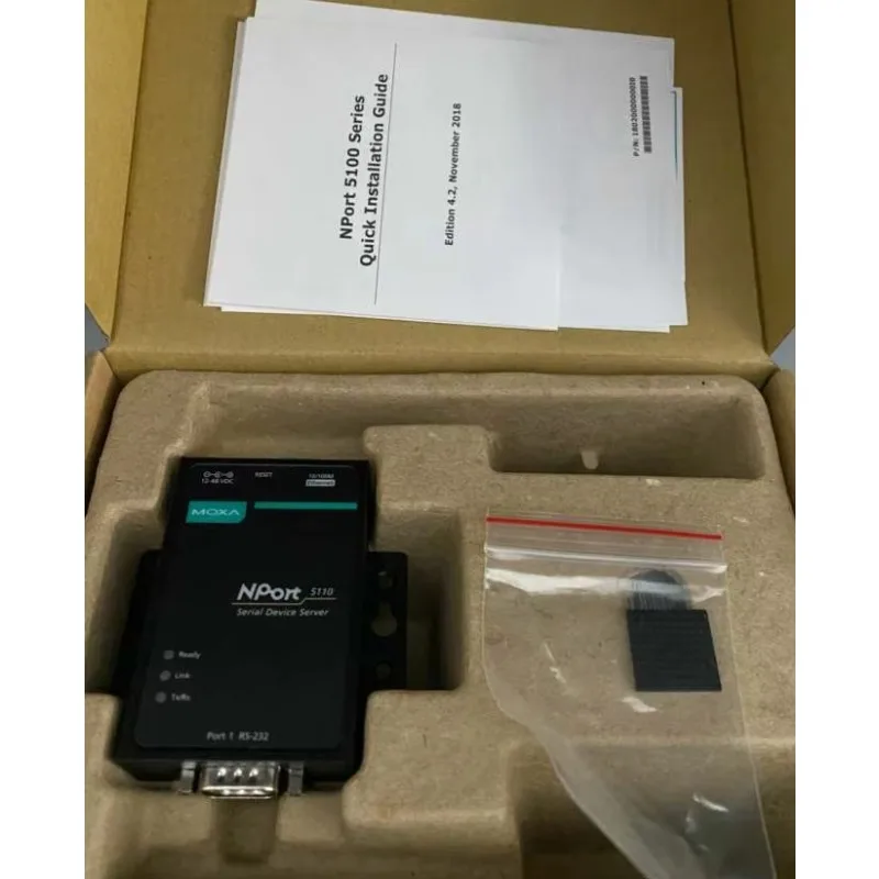 2025Moxa Nport 5110 خادم جهاز RS-232 بمنفذ واحد أصلي جديد #3