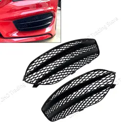 Fog Light Cover Grille Front Bumper For Mercedes Benz CLA Class C117 CLA200 250 CLA45 AMG 2012-2019 Grill Grid Sticker Body Kit