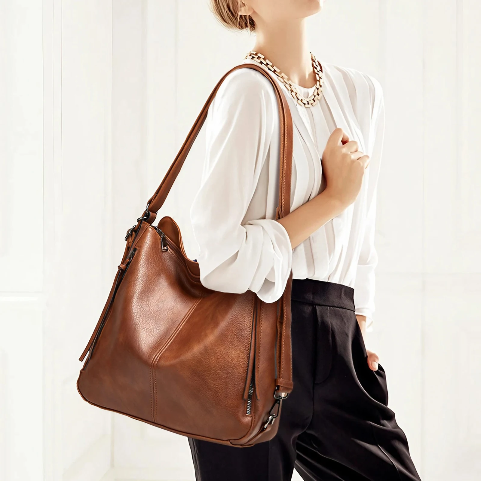 Luxury Bags For Travel - Luxe dames handtas van PU leer,