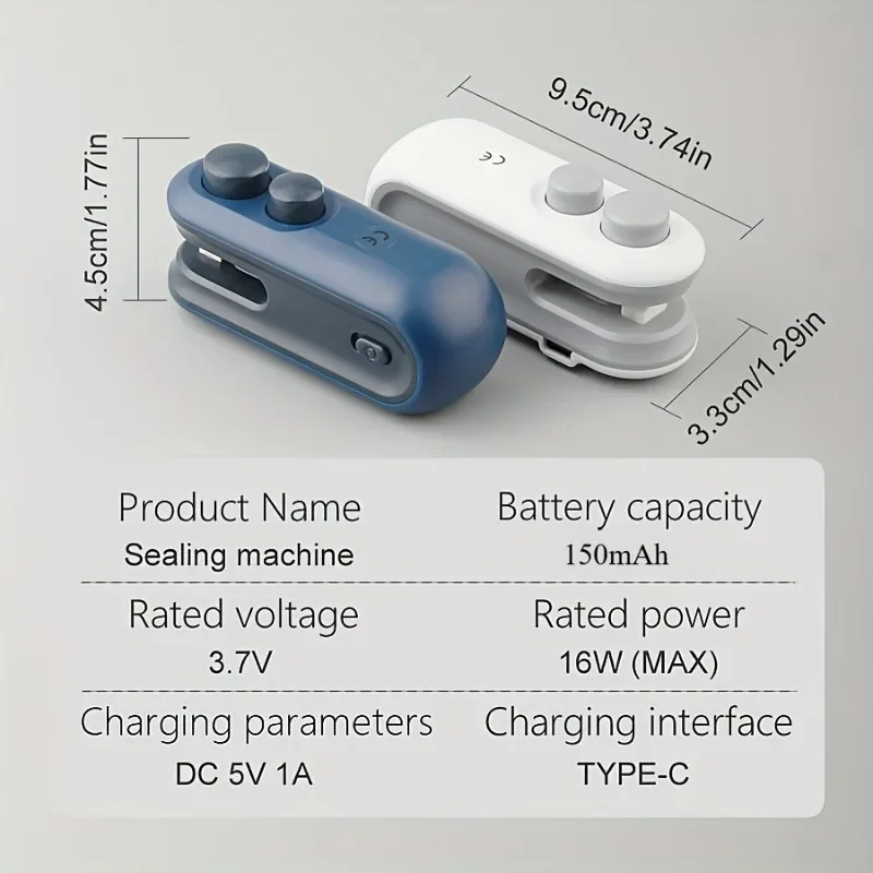 قطعة واحدة من أكياس الوجبات الخفيفة القابلة لإعادة الشحن: سدادة صغيرة مغناطيسية USB لتخزين الطعام والسفر #4