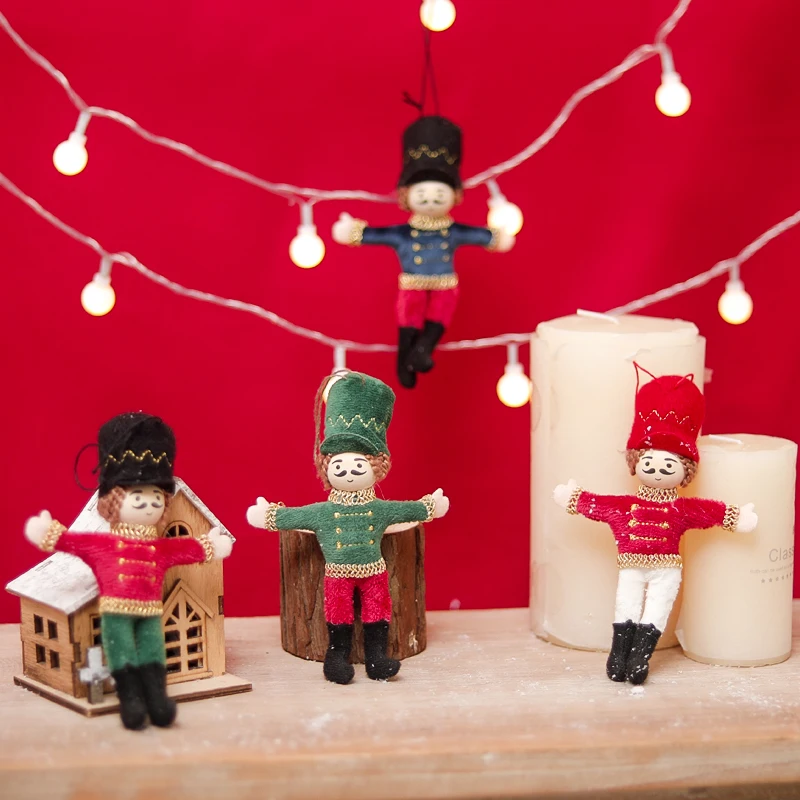 Nutcracker Soldier Christmas Ornament Christmas Tree Pendant Home Decor Party Holiday Gift Packaging Accessories New Year Gift