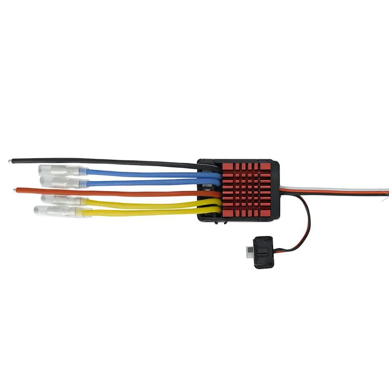 Hobbywing QuicRun WP 880 80A Dual Brushed Waterproof ESC Pengontrol Kecepatan Motor Komponen untuk Mobil RC 1/8