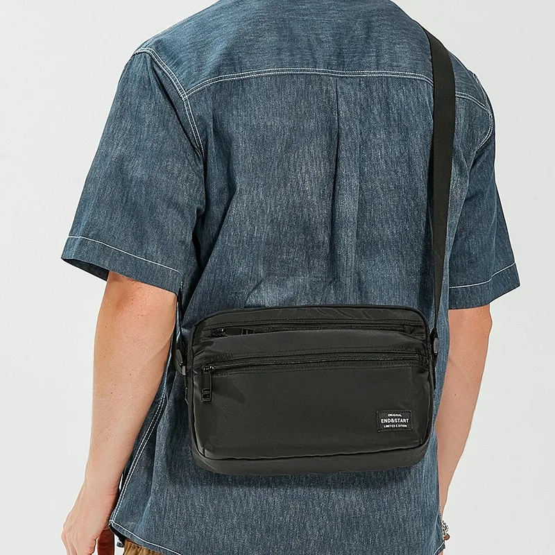 

Men Shoulder Crossbody Bags Canvas Sling Casual Travel Men's Messenger Bags Fashion Oxford Cloth Waterproof Cycling Man Handbag