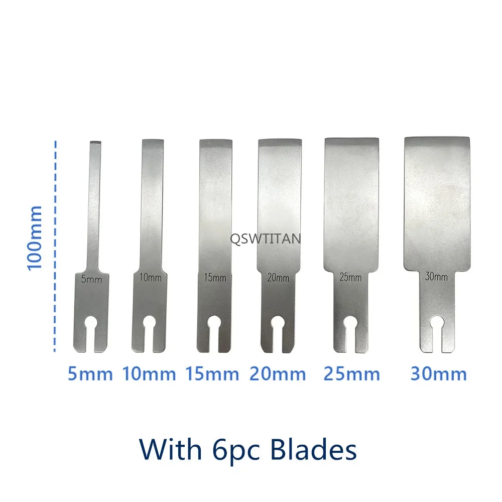 Orthopedic Modular Osteotomes Complete with 6 Blades Bone Knife pet Veterinary Orthopedic Instrument Set