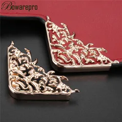 bowarepro 47MM Metal Hollow Fixed Decorative Buckle Bags Handbags Clip Edges DIY Hardware Accessories 2PCS