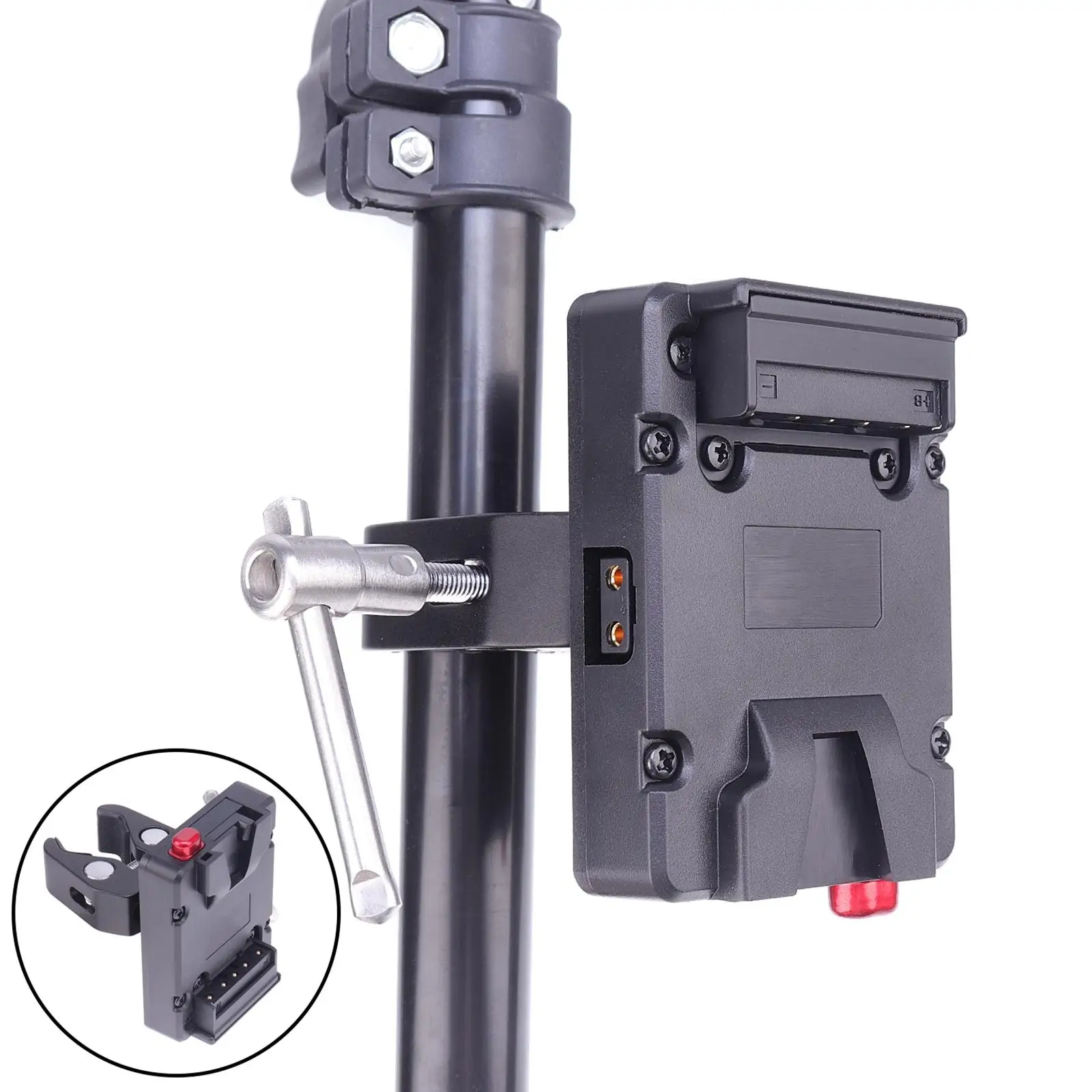 Adaptador de montagem de bateria para dslr mirrorless cinema câmera de vídeo NP-F bateria câmera monitor braçadeira de braço articulado