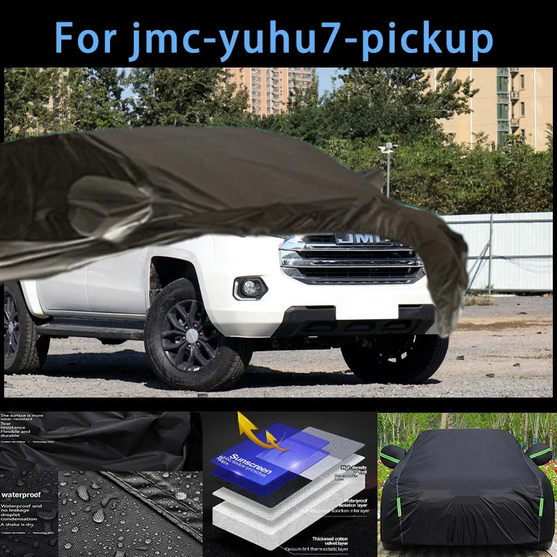 

For jmc-yuhu7-pickup Outdoor Protection Full Car Covers Snow Cover Sunshade Waterproof Dustproof Exterior Car accessories