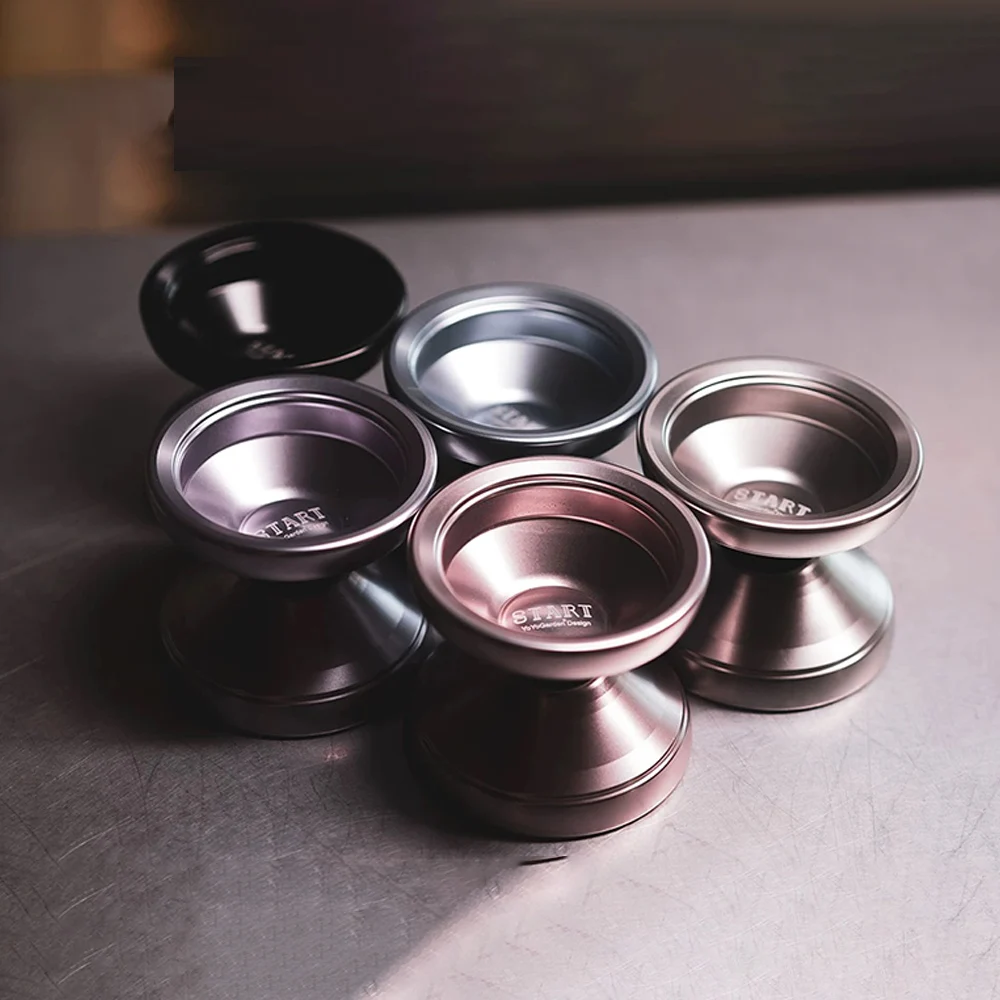 Yoyo المبتدئين المعادن يو يو مصنع مع 10 كرات تحمل سبائك الألومنيوم عالية السرعة ألعاب استجابة للأطفال