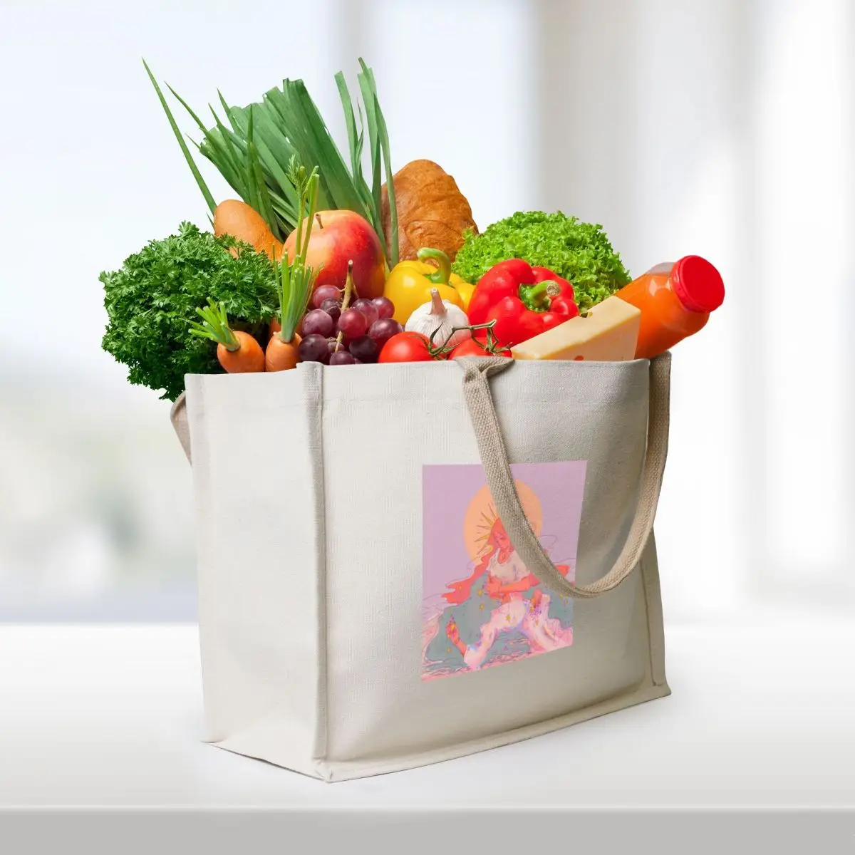 content in your arms Tote Bag Handbags Big bag cloth bag woman Women's shopper