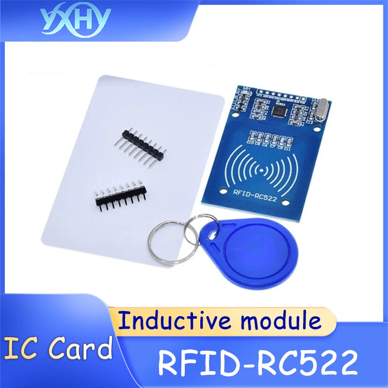 1pcs MFRC-522 RC522 RFID radio frequency IC card reader. Comes with S50 Fudan card. Keychain.