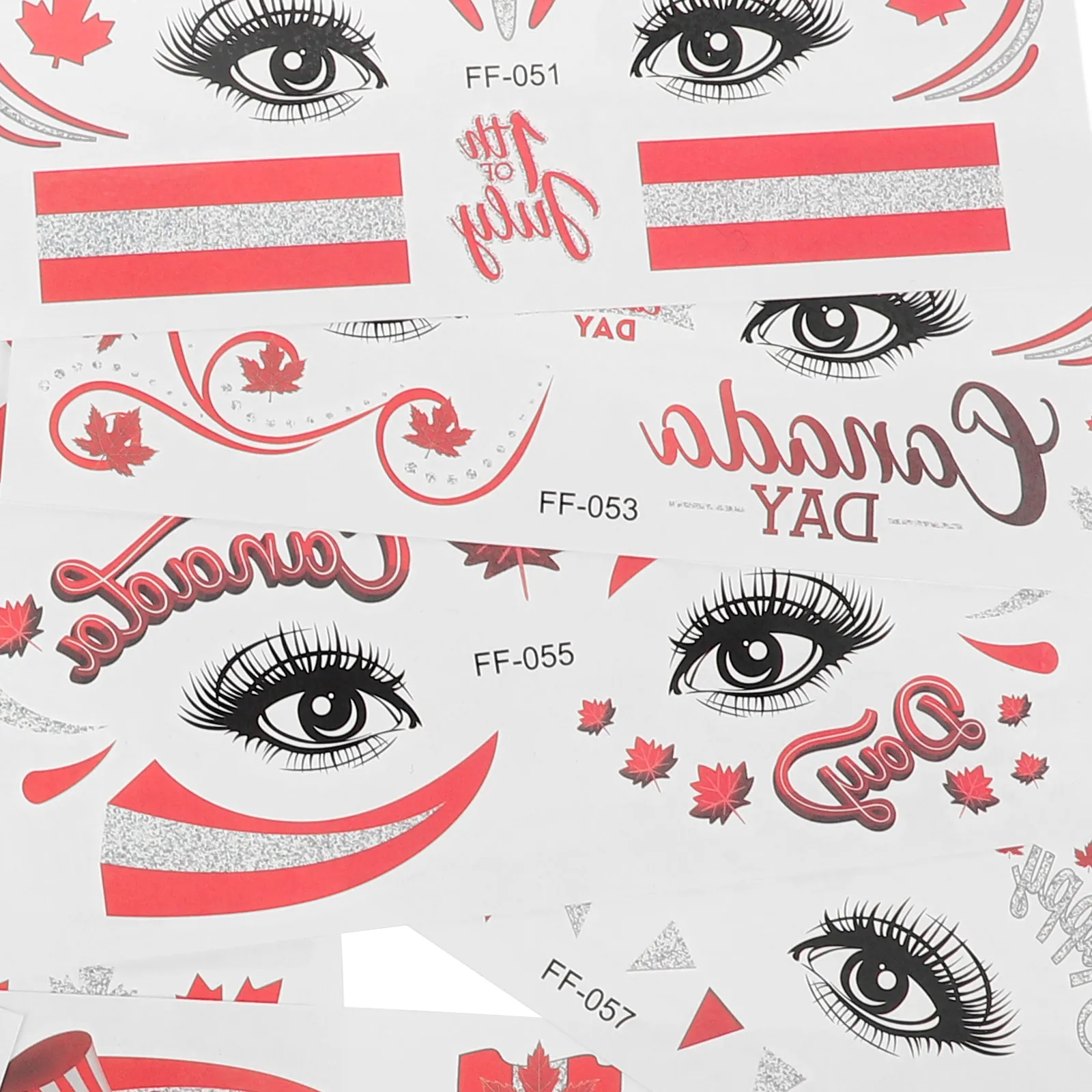 

10 Pcs Body Paint Sticker Fashionable Tattoo Stickers Party Decorative for Face