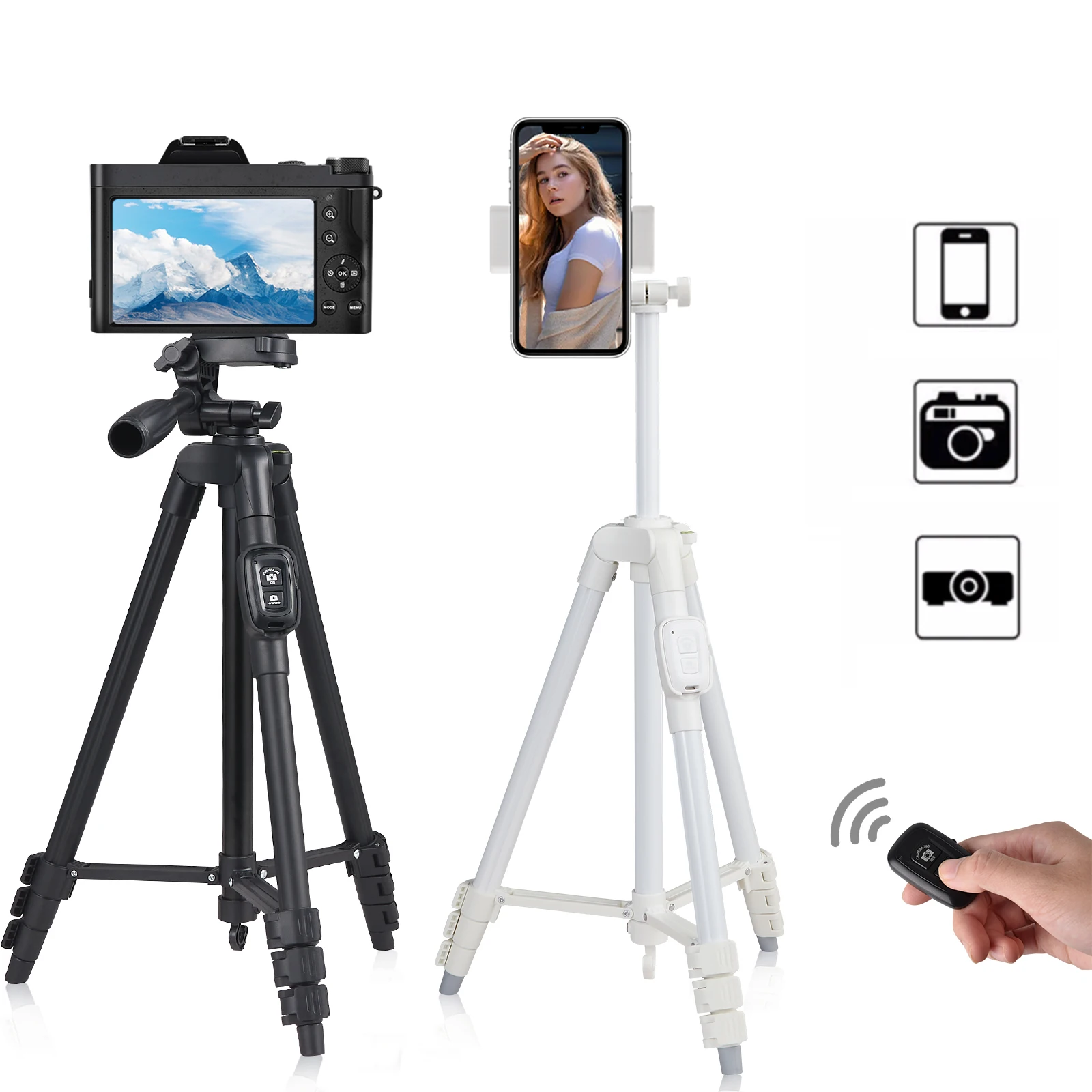 Phone Tripod 140CM Professional Video Recording Camera Photography Stand For Xiaomi HUAWEI IPhone Gopro With Selfie Remote