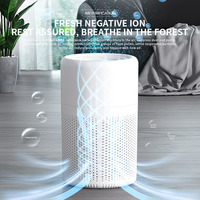 New Household Air Purifier Quickly Removes Odors Blue Light Anion Fresh Air Can Add with Essential Oil Indoor Deodorizer Bedroom