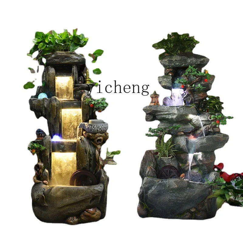 

ZC Rockery Fountain Water Decoration Humidifier Creative Balcony Living Room Garden Decoration