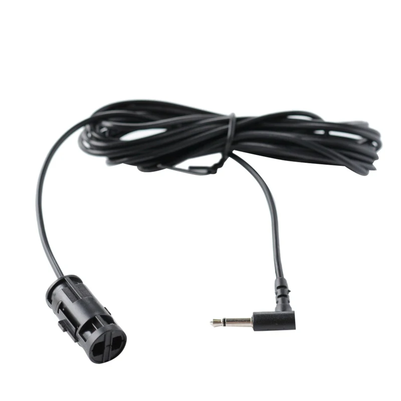 Mini Wired Car Audio Microfone, 3.5mm Jack Mic, Microfone Externo para VW, Telhado Redondo