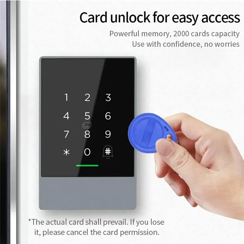 NFC-тег Ttlock Врезной датчик состояния двери по отпечатку пальца G2 Шлюз Приложение для смартфона 13,56 МГц (K3F)