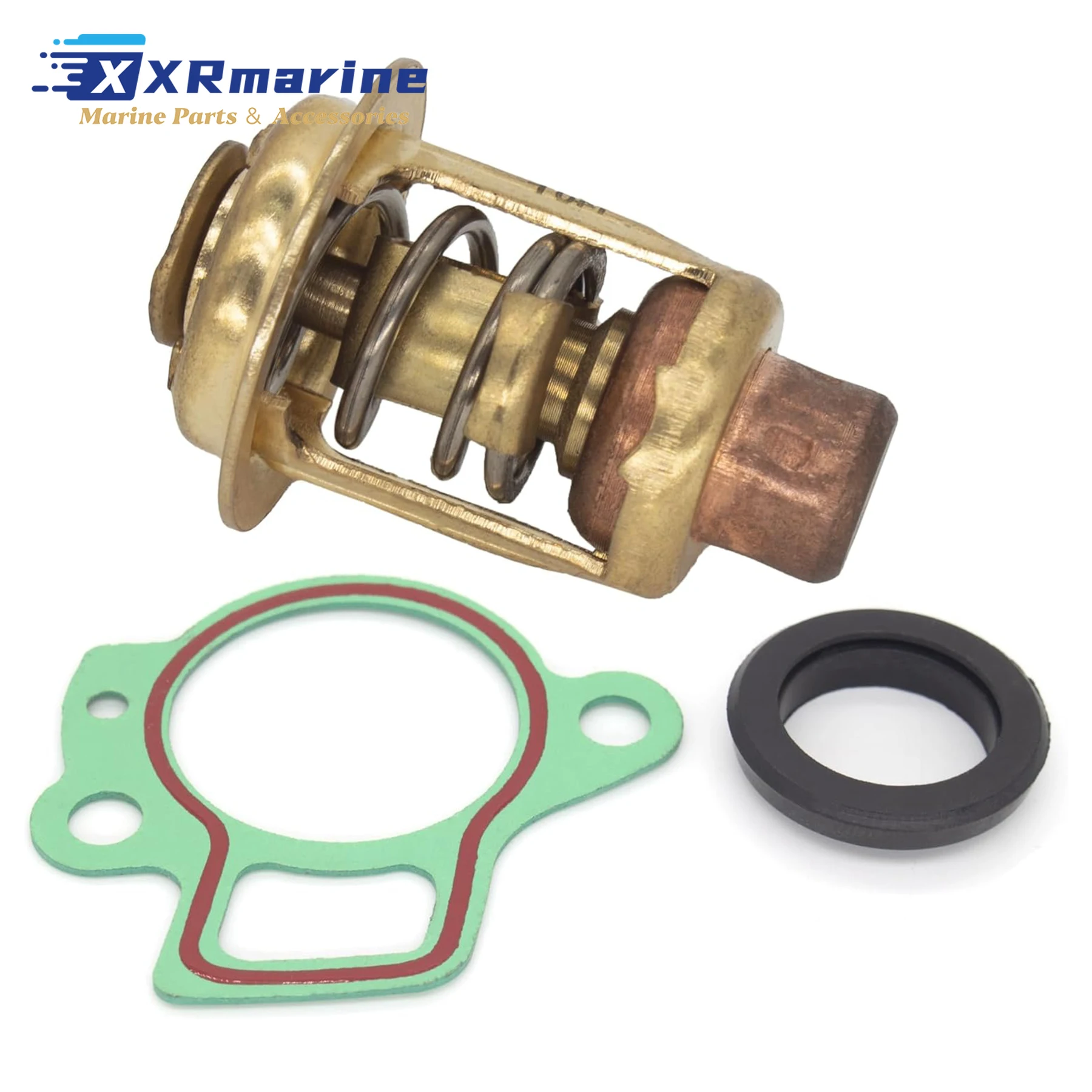 

130°F / 54°C Thermostat Repair Kit Compatible with Mercury Marine 4 Stroke 8 9.9 15 25 30 40 45 50 HP Outboard Engines