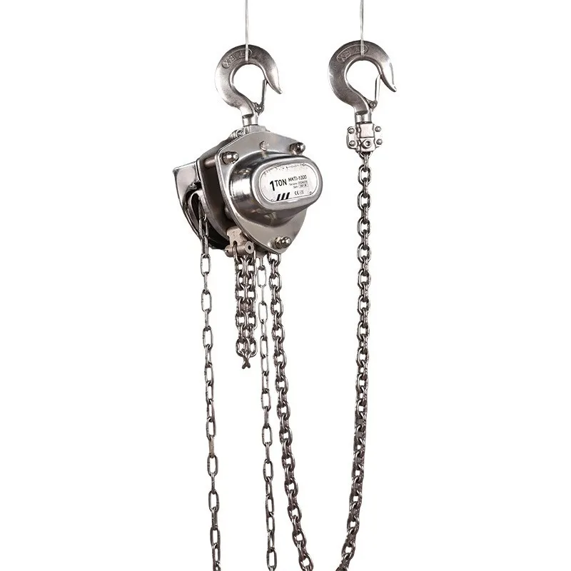 Stainless steel chain hoist wholesale stainless steel anti-rust steel manganese chain hoist household small crane