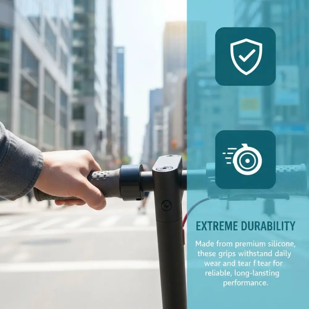 

1 пара силиконовых накладок на руль, противоскользящие, амортизирующие, для электросамокатов Xiaomi Mijia M365