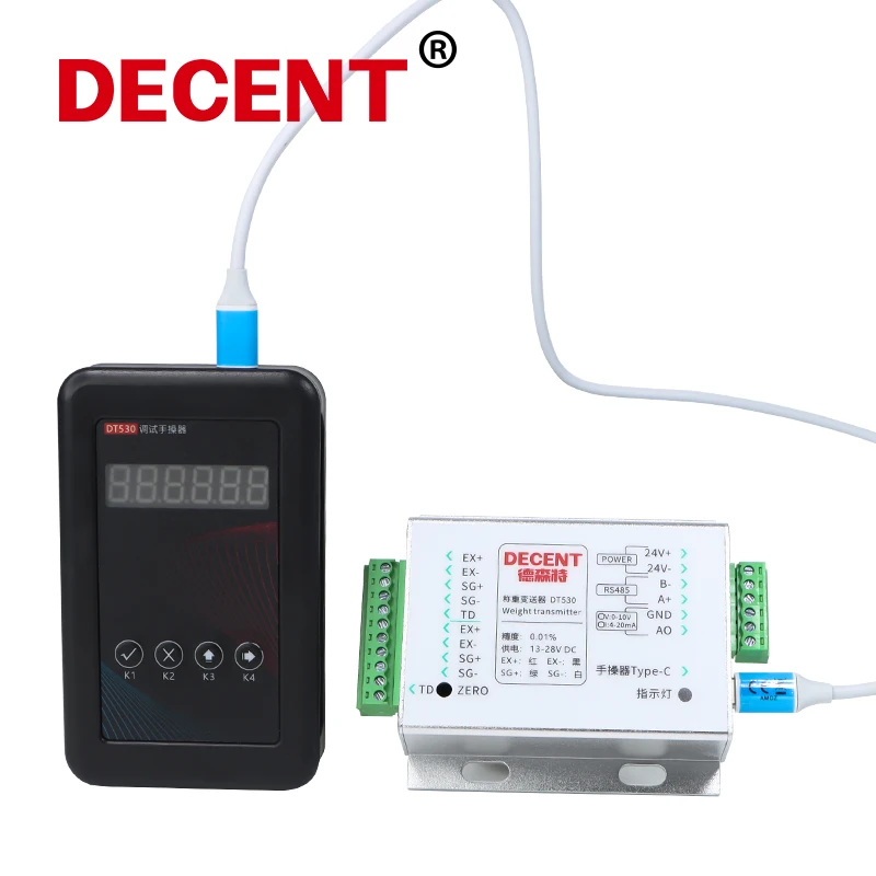 0-10V Amplifier Multi-channel Digital Rs485 Transmitter 4-20mA Indicator for Six-axis Force Sensor Automatic Robot Tester