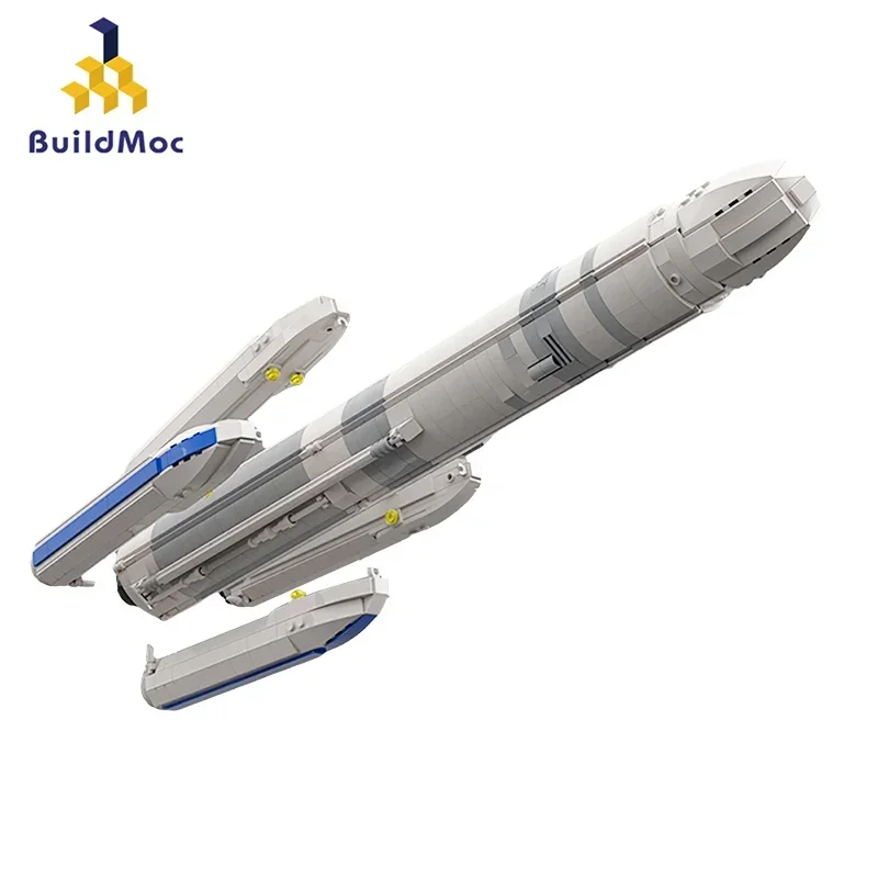 

BuildMoc ESA Arianespace Arianeal 6 (масштаб 1:110 Saturn V) набор строительных блоков ракета космическое исследование транспортное средство кирпичи игрушки подарок