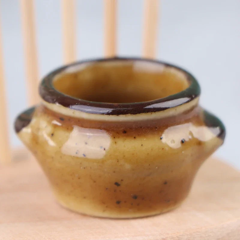 1:12 Dollhouse Ceramics Pot Bowl Tableware Vegetable Bowl Soup Bowl Kitchen Toy