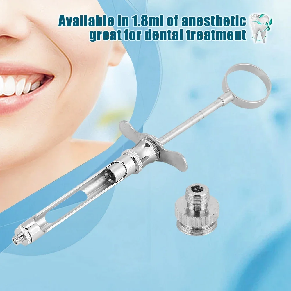 Seringue d'aspiration esthétique en acier inoxydable, générateurs de dentistes professionnels, instruments de 1.8ml