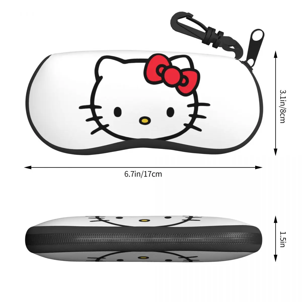 Hello Kitty Sanrio Accessori Custodia per occhiali per ragazze Nuova scatola portaoggetti per occhiali Contenitore per occhiali protettivi