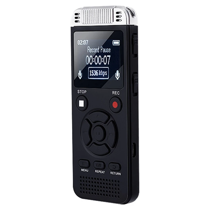 

Professional Digital Voice Recorder 16GB Noise Reductions Recordings Device For Lecture Meeting