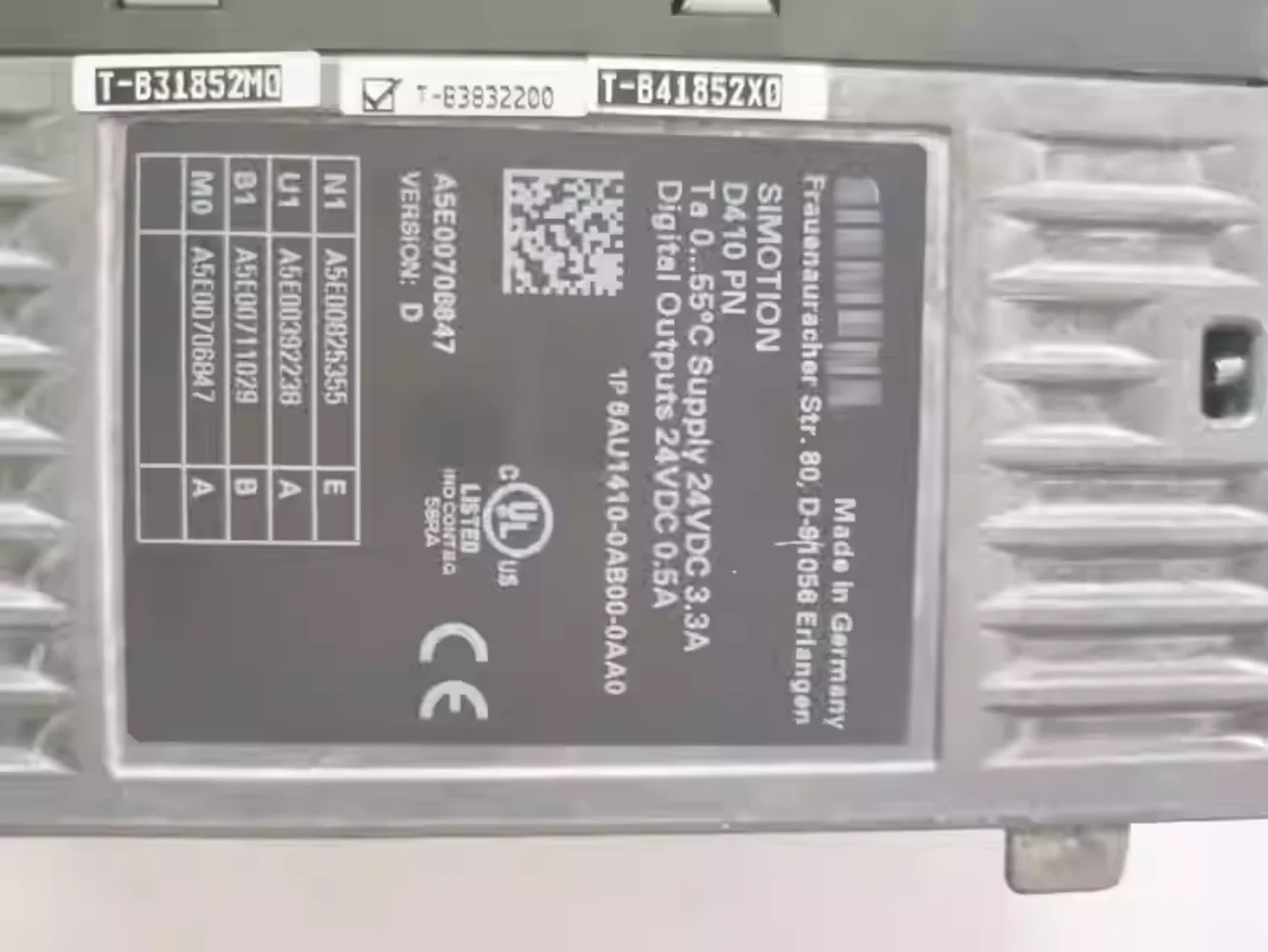 Frequency converter control unit   6AU1410-0AB00-0AA0