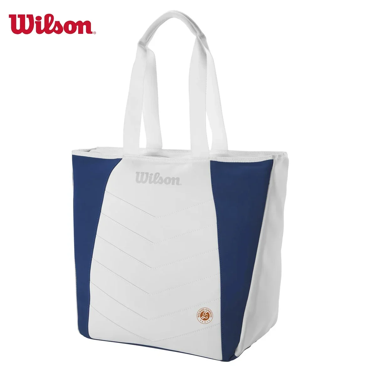 

Wilson 2024 Roland Garros Tote Tennis Racquet Bag Match Team Light Sports Tennis Bag for Racket With Fleece-Lined Pocket Beige