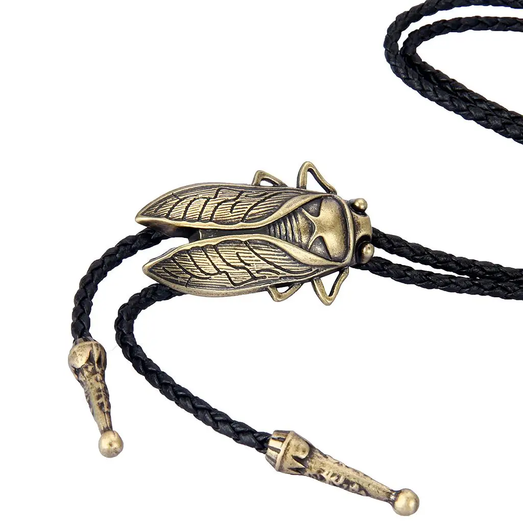 Vintage Alloy Bolo Tie for Men Cowboy Necklace Western Style Necktie Fashion Accessory for Souvenir Gift