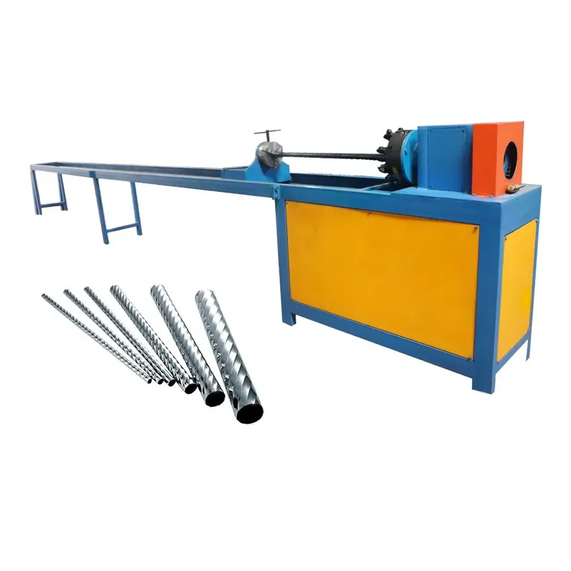 Round Stainless Steel Pipe Twisting Machine SS CS Tube Threading Pipe Machine For Decorative Stainless Steel Pipes Runwo